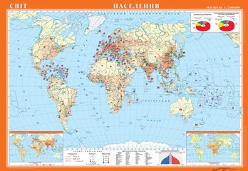 Карта Мир. Население