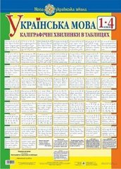 Украинский язык. Каллиграфические минуты в таблицах. 1-4 класса НУШ