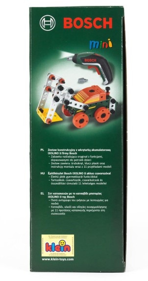Детский конструктор с шуруповертом Ixolino II Bosch <br> ( 77 элементов)