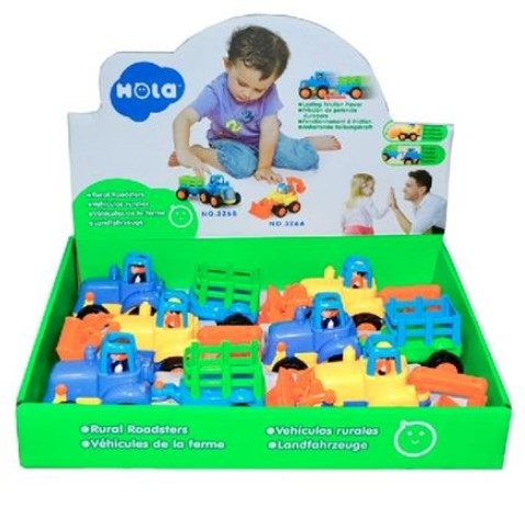 Набор машинок Hola Toys <br> бульдозер и трактор (6 шт.)