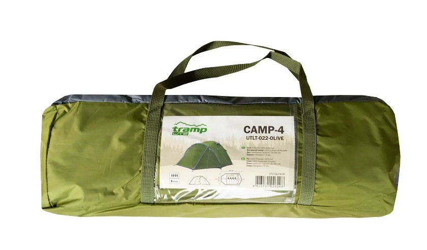 Четырехместная палатка <br> Tramp Lite Camp 4 olive