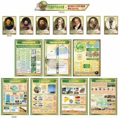 Комплект стендов для кабинета географии