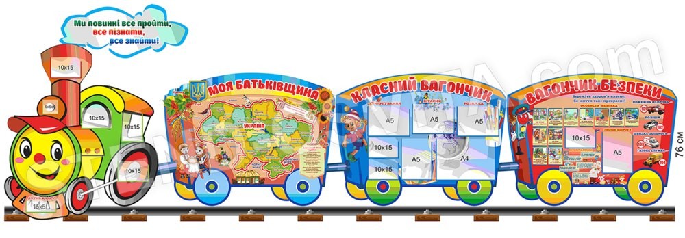 Композиция стендов для классных комнат 