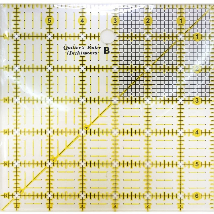 Лінійка-лекало UniSew QR-07S для печворку та квілтингу 